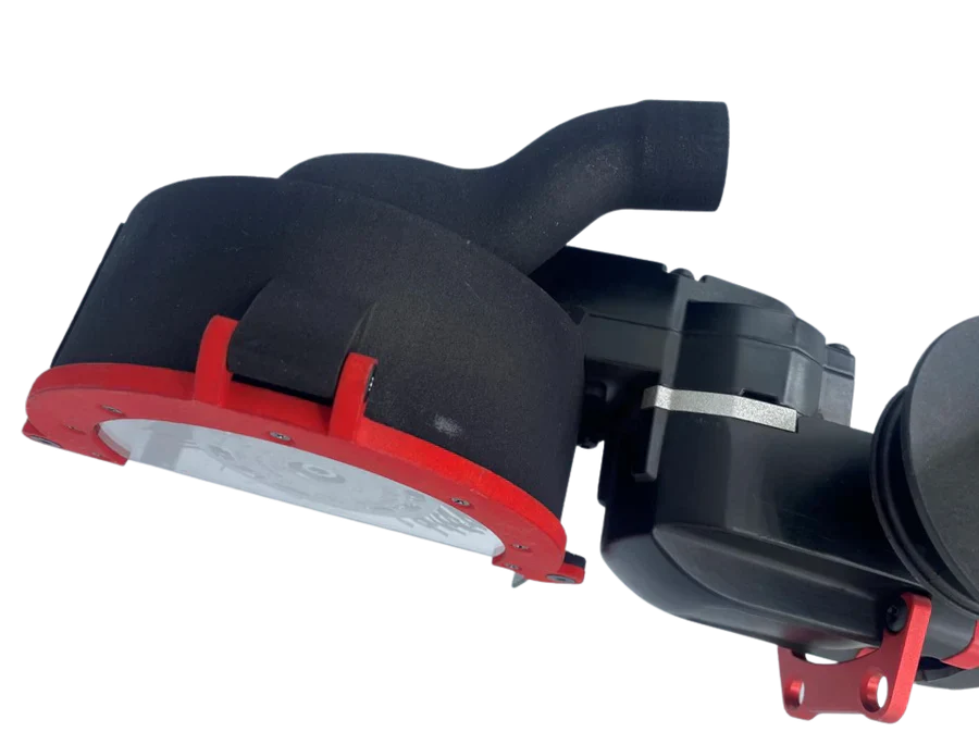 Protective Guard with Air-Extraction Outlet — Bristle Blaster® Electric